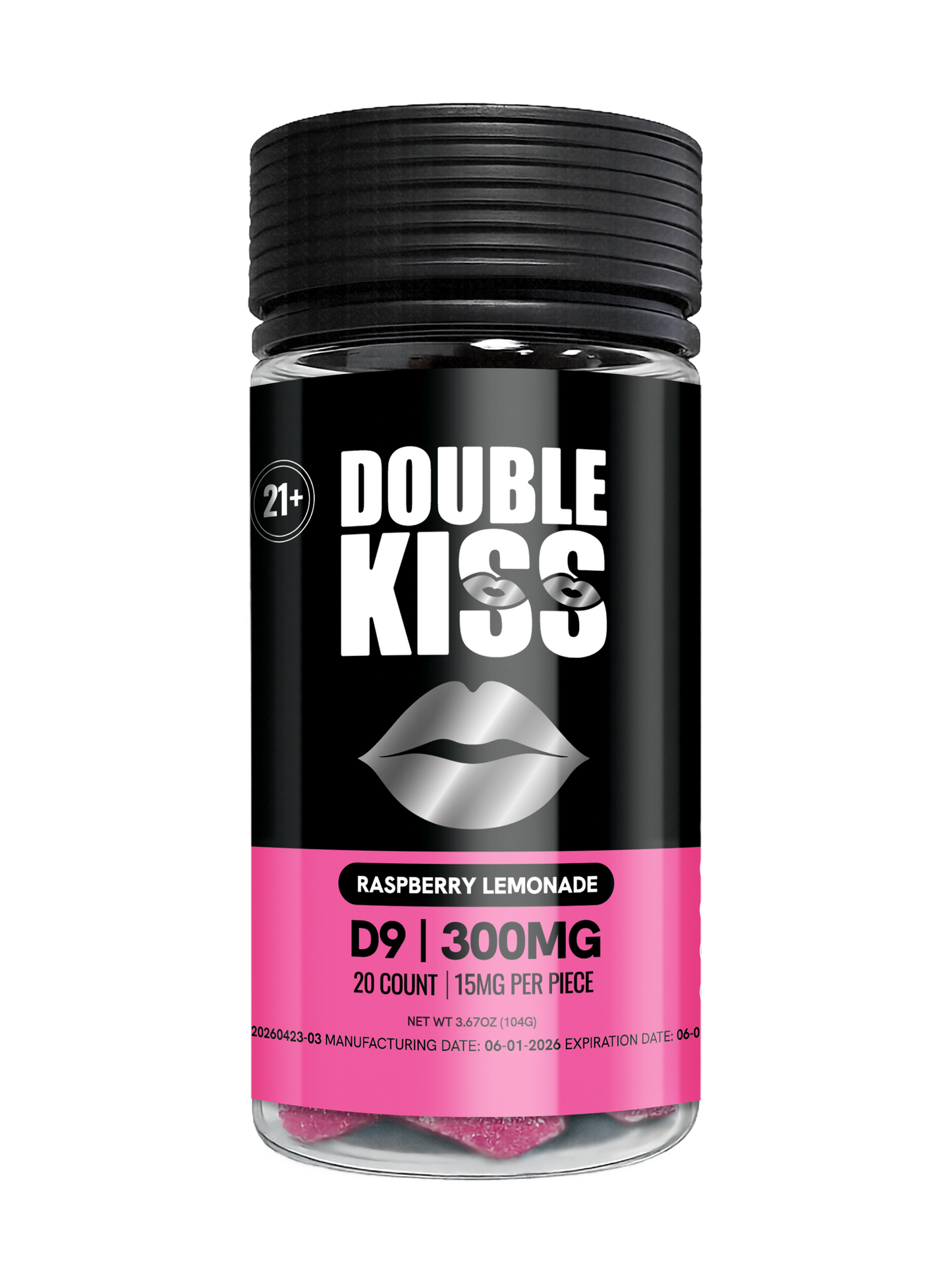 Delta 9 15MG Raspberry Lemonade - 20 Count Jars