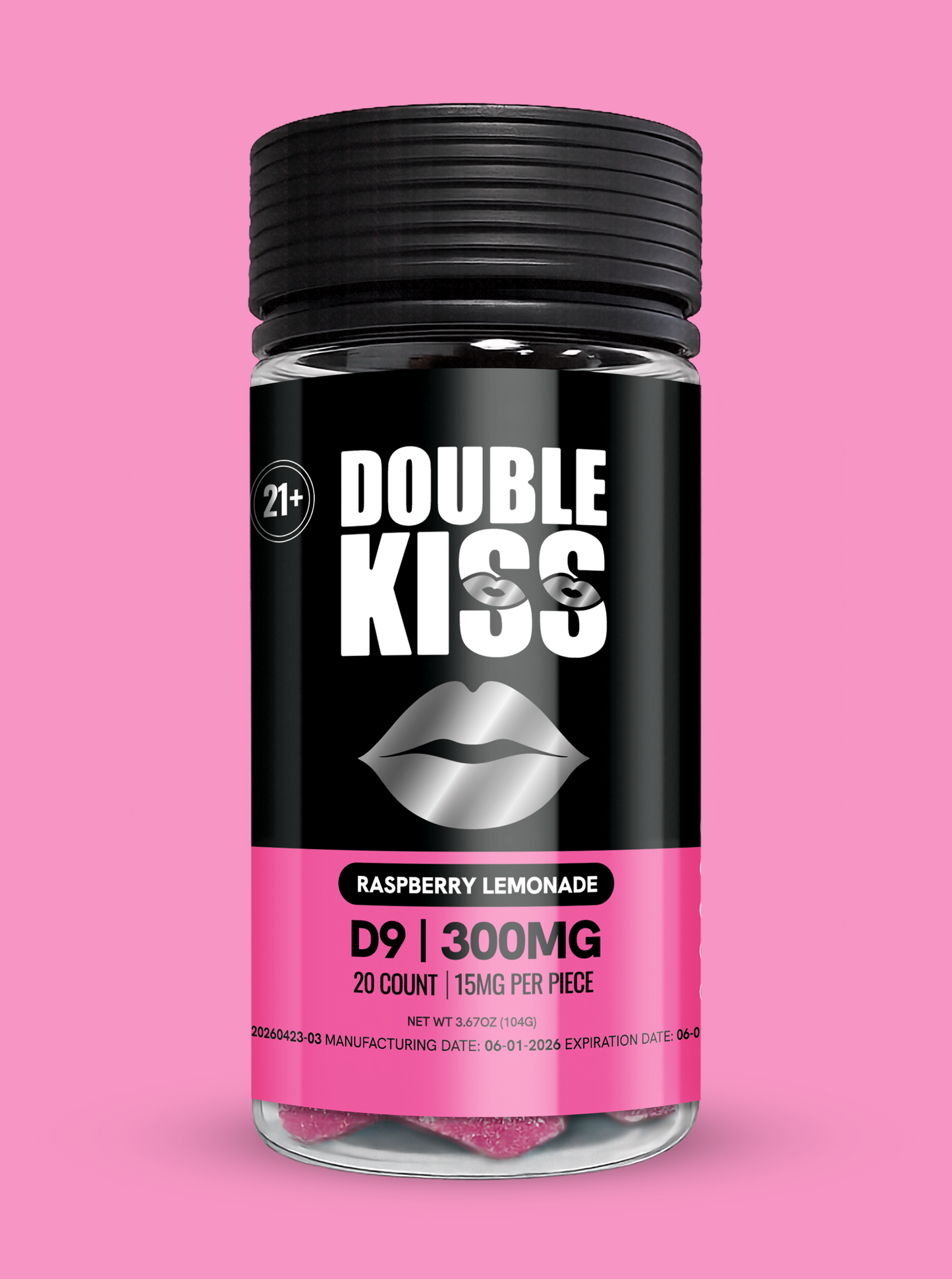 Delta 9 15MG Raspberry Lemonade - 20 Count Jars