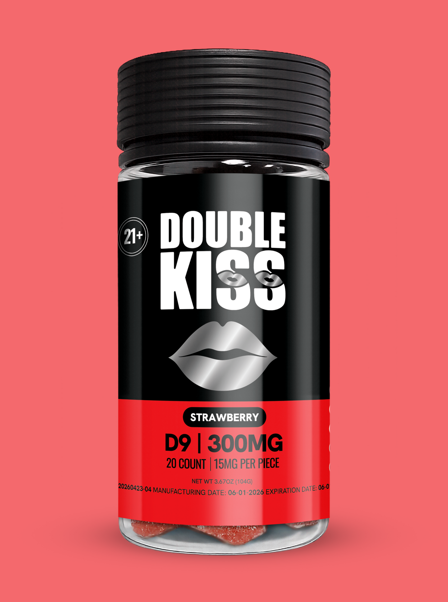Delta 9 15MG Strawberry - 20 Count Jars